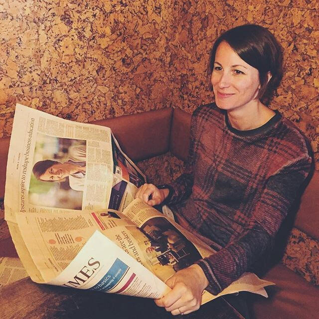 Image of leader in picture of newspaper